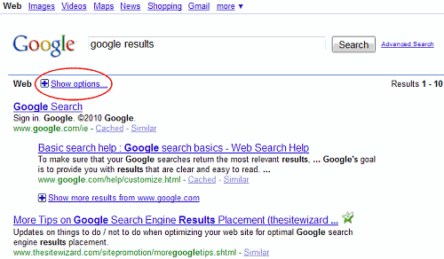 old-google-results-interface Old Google Search Results Interface
